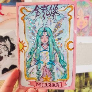 The Mirror Clow Card Glitter Sticker